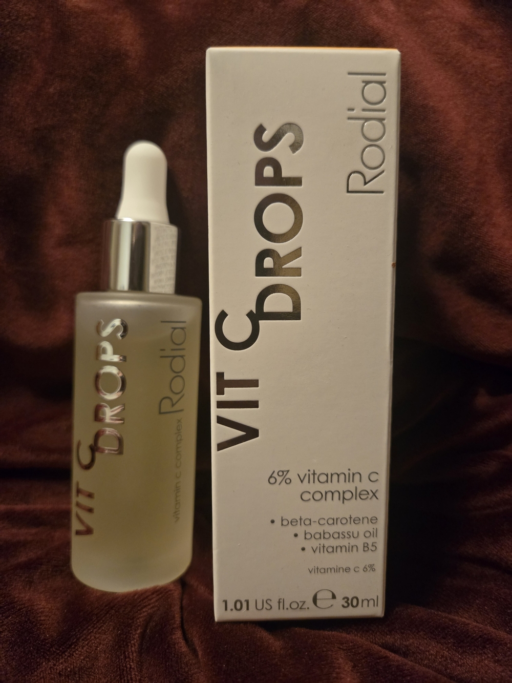 Rodial VIT DROPS Serum - White and Silver Packaging